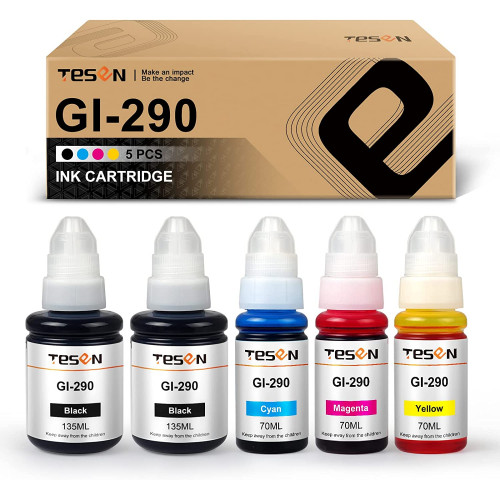 Canon GI290 GI-290 Refill Ink Bottle 5-Pack Color